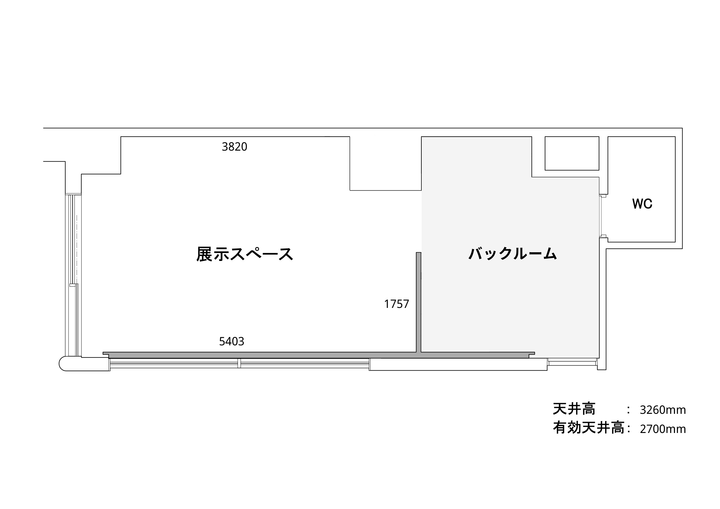 Art for Thought gallery map with measurements